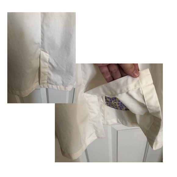 Land’s End NWOT ivory rain coat - Picture 12 of 16